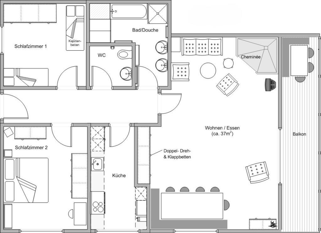 Arcula Apartment Flims Ruang foto